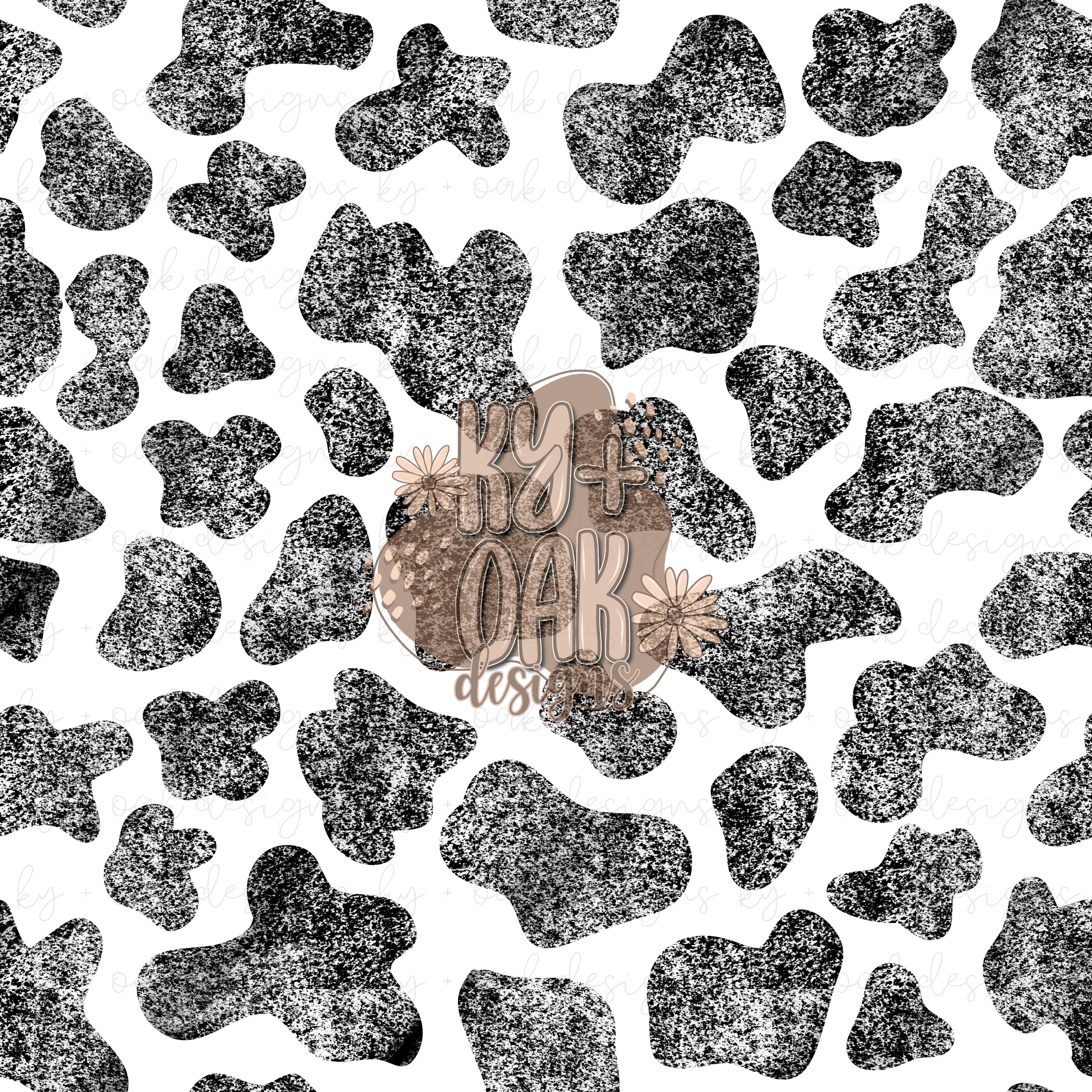 Distressed Cow Print