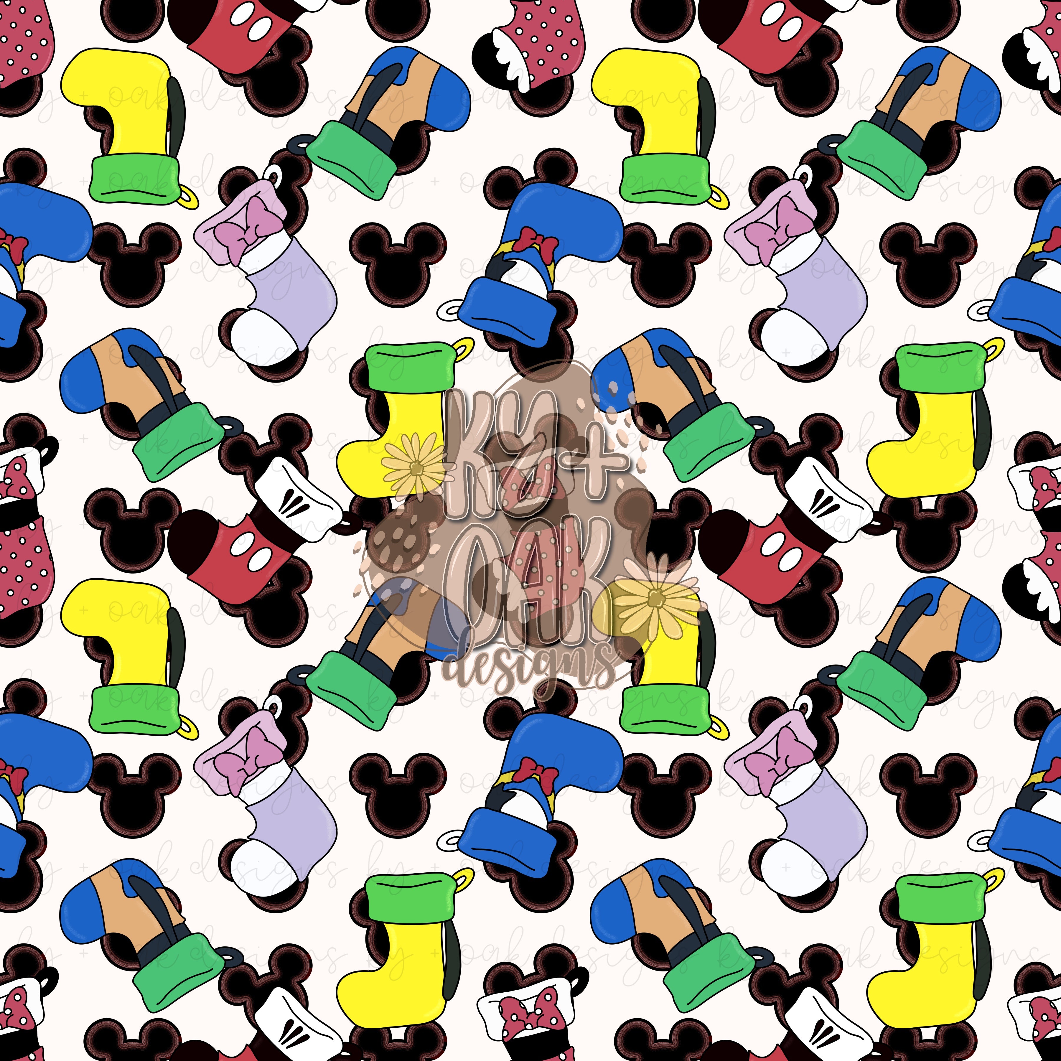Mouse and Friends Stockings