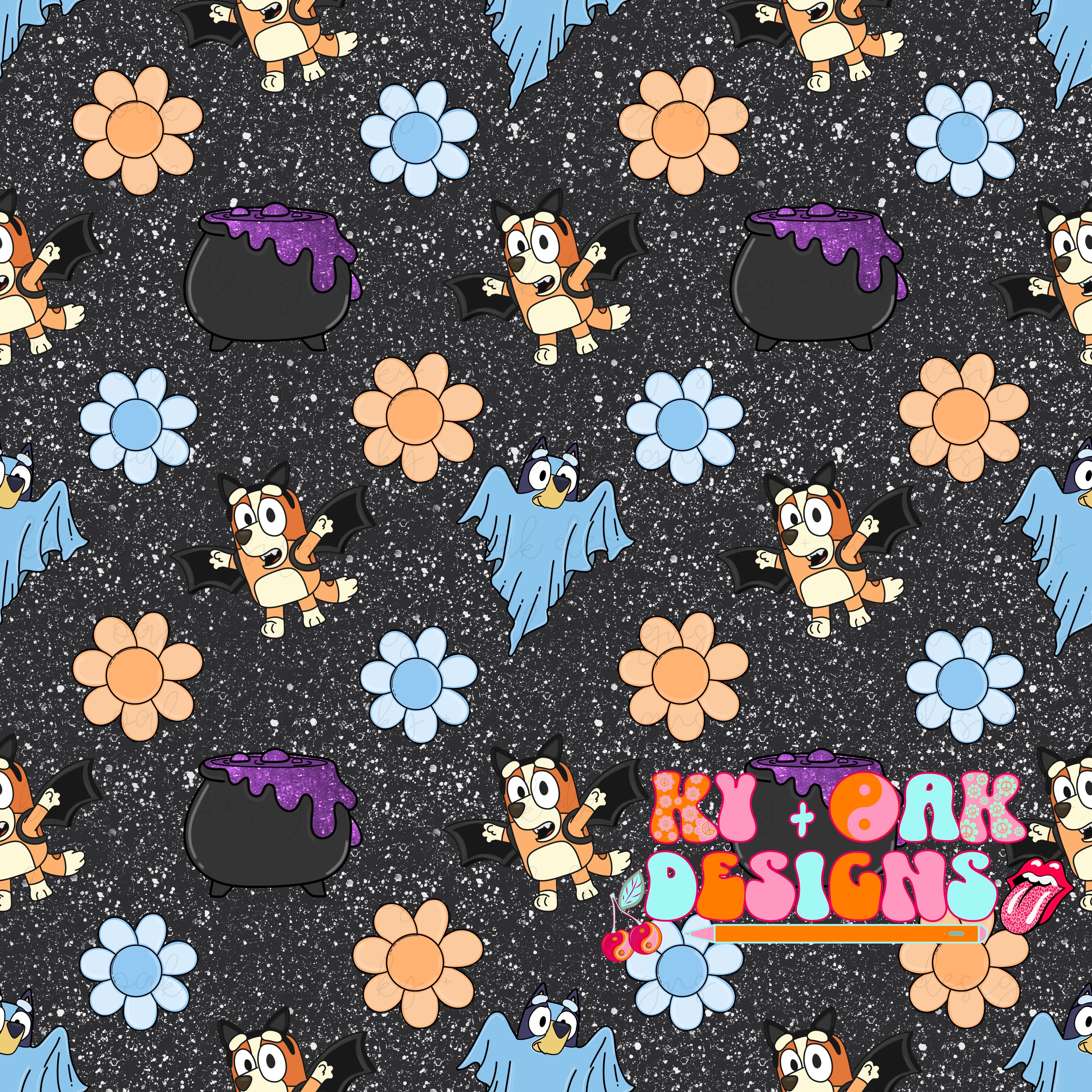Blue Dog Flowers