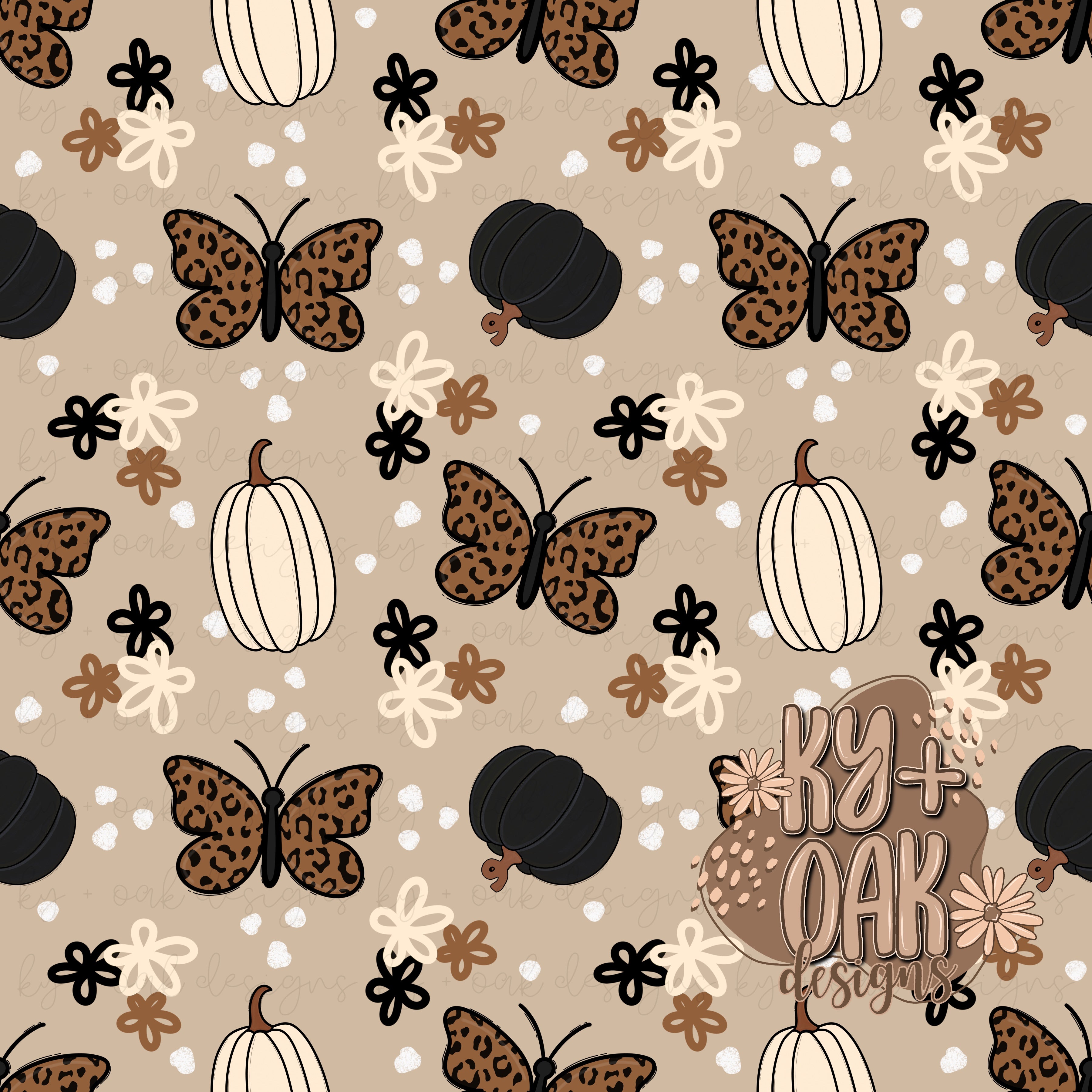 Fall Butterfly Floral